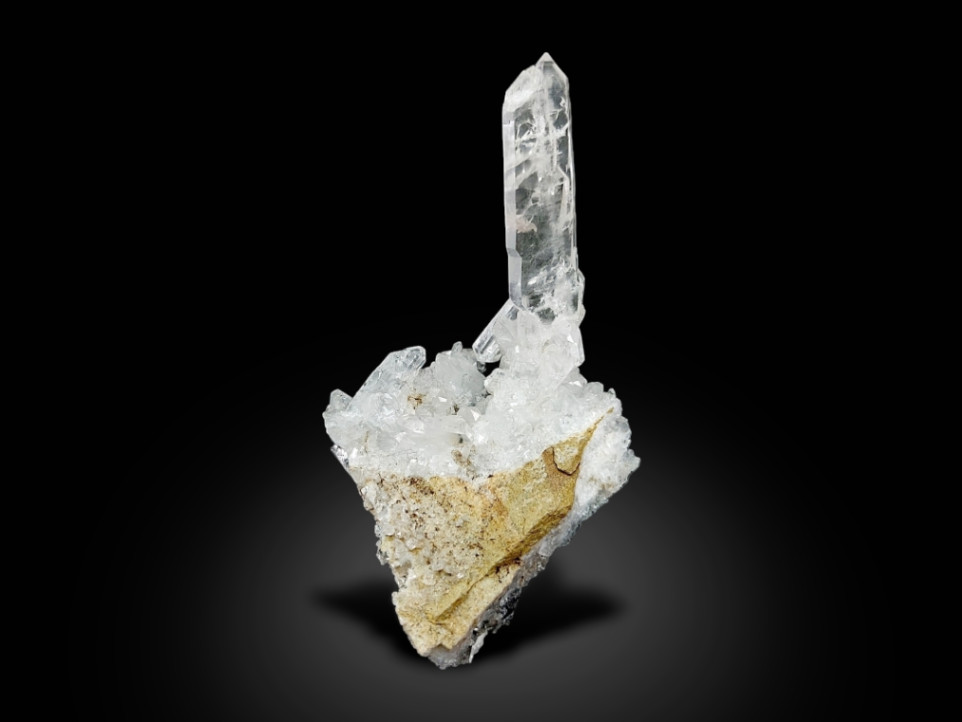 Stunning Clear Faden Quartz Crystals Specimen - Balochistan, Pakistan