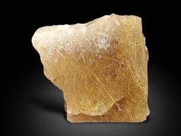 Exquisite Golden Rutile Quartz Specimen - Zagi Mountain, KPK, Pakistan